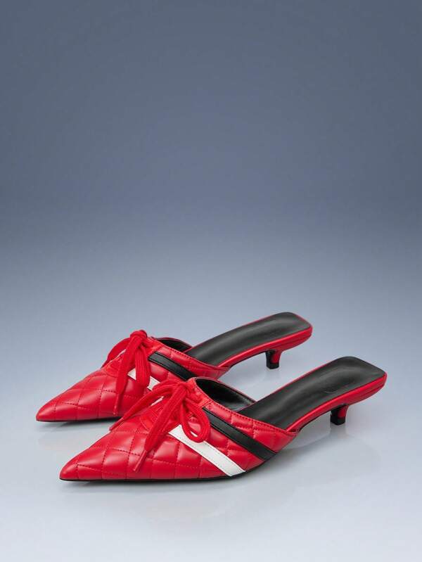 Cuccoo CUCCOO GRLICON Damen High Heel Pumps, Motorrad-Stil, Y2K Mode, cooles Mädchen Outfit, Rennfahrer inspiriert