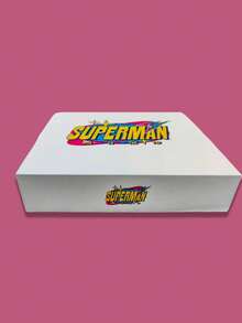 SUPERMAN X SHEIN Letter Graphic Comics Wrapping Kit, Premium Birthday Present Packaging, Collectible - Multicolor - View 3
