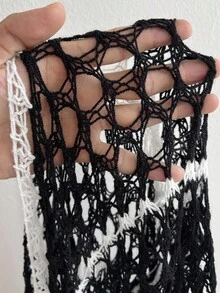 Whyspr Pulls grande taille style casual punk pour Halloween - Noir et Blanc - Voir 7