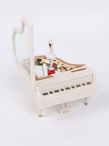 Caja de música decorativa, artículo de boda minimalista y práctico multifuncional - Blanco - Ver 10