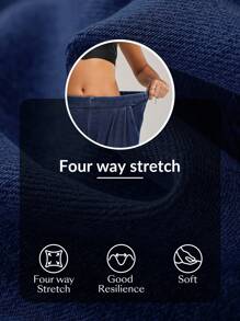 Flexra 女士褶裥设计休闲七分百搭牛仔裤