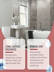 1pc 3pcs Multi-Purpose Bathroom Foam Cleaner Spray - Effectively Removes Shower Glass Scale, Stainless Steel Basin Cleaner And Cylinder Descaler, Making The Bathroom Shiny And Clean, Cleaning & Decontaminating