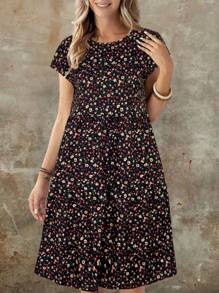 Nuevo 2026  LUNE Vestidos de verano para mujer, vestidos vintage para mujer, vestidos de verano para mujer, vestidos de verano para mujer, vestidos midi para mujer - Multicolor - Ver 4