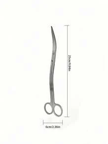 1pc Stainless Steel Water Plant Clamp, Tweezer Sand Leveler, Aquatic Plant Tool, Scissors Algae Scraper