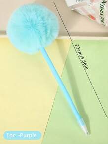1 件/4 件，塑料毛球笔卡通可爱学生手账笔少女心学校婚礼礼物笔，适合，返校，学校用品，卡哇伊文具，学校颜色，文具，书写笔返校 - 彩色 - 查看 15