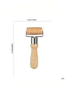 Rodillo de madera y rodillo para masa, paleta de harina manual para hacer envolturas de empanadillas y hornear - Beis - Ver 9