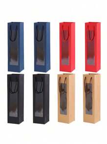 Simple Wine Gift Packaging Bag - Multicolor - View 12