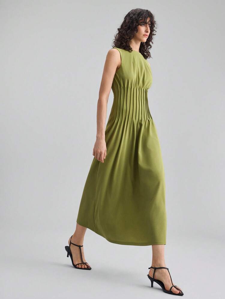 2025 New Women's Clothing, Autumn/Winter Apparel, All Season Wear, Winter Clothing, Back To School For Women, Halloween & Christmas Outfits, Women's Teacher Attire, Outgoing Wear, Night Out Dresses, Wedding Guest Dresses, Elegant Wedding Guest Gowns, Church Attire For Women, Business Casual, Elegant Solid Color Sleeveless Maxi Dress For Women, Summer Business Casual