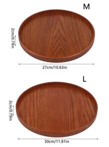 1 个木制托盘，用于盛放食物、小吃、饮料、寿司、牛排、披萨、甜点、蛋糕、面包、早餐托盘、咖啡托盘、茶托盘、熟食拼盘、厨房、圣诞礼物