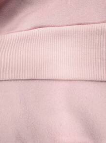 SHEIN Women's Casual Floral Decor Crew Neck Long Sleeve Sweatshirt Pullover Fall