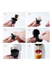 1-Pack Coffee Capsule Adapter Converter For Genio S/Piccolo XS Coffee Machine Espresso Accessories Black - Black - View 6