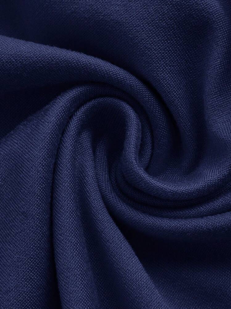 SHEIN EZwear 4 件套女式纯色侧褶修身休闲吊带背心套装，适合夏季 - 黑色、藏青色、灰色、白色 - 彩色 - 查看 6