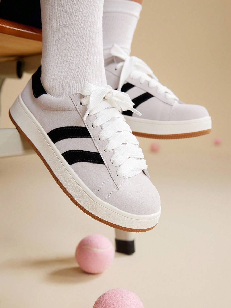 CUCCOO EASI Women's Fashionable Versatile Casual Daily Sports Shoes - Black - View 1