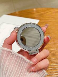 SHEIN 1 pièce Support magnétique pour téléphone portable, autocollant magnétique pour téléphone portable, support tout-en-un, miroir, papillon pailleté