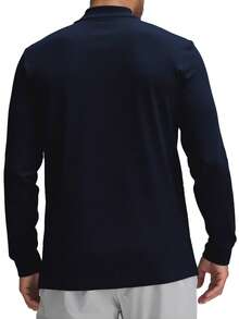 Hugo Boss Áo thun nam cổ polo dài tay thường ngày đa năng - 404 Xanh đậm - Xem 2