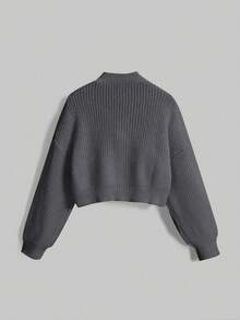 ROMWE Kawaii Plus Size Women's Cute 3D Bow Cardigan