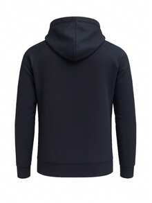 Hugo Boss Men's Drawstring Pocket Hooded Casual Sweatshirt - 402 Dark Blue - View 5