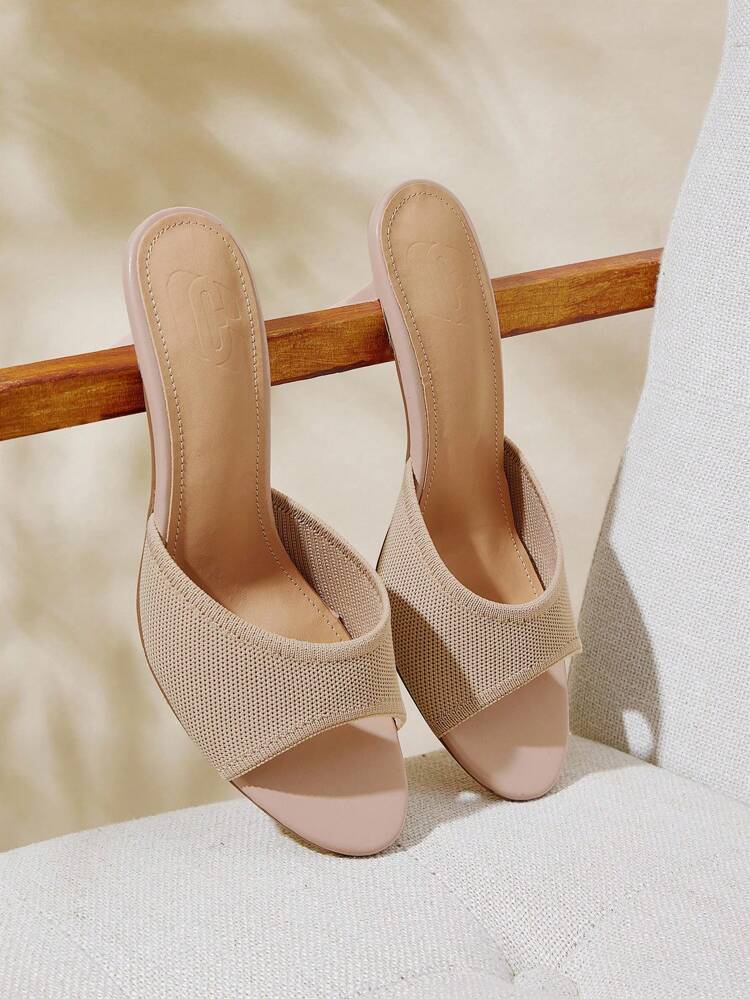 CUCCOO BASICS Casual Fashionable Stiletto Versatile Daily Open Toe Women High Heel Sandals For Christmas Spring Shoes