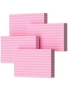 Pink Index Cards 3x5, 200 PCS 3x5 Index Cards Flashcards, Heavyweight Note Cards 3x5 Flash Cards Single-Sided 3x5 Study Card, Ruled 3 X 5 Index Cards Ruled Index Notecard For School Office Home - Multicolor - View 9