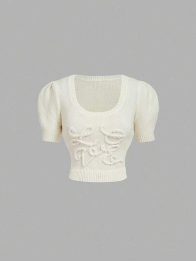 SHEIN MOD Pull tricoté unicolore polyvalent et décontracté, pull femme à manches longues, retour à l'école, pour enseignante, hauts mignons, tenue de bureau décontractée, pour le bureau pour femmes
