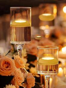 1 件 6 件 16 件无焰 LED 漂浮蜡烛 28 英寸白色防水塑料茶灯 200 小时电池寿命适用于婚礼泳池浴缸派对装饰中心花瓶装饰浪漫氛围照明 - 白色 - 查看 4