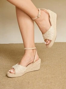 Styleloop Women's Summer Holiday Casual Platform Sandals - Apricot - View 2