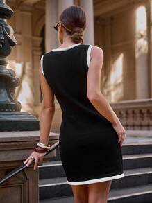 Lavishia Casual Fashionable Versatile Sleeveless Women Sweater Dress