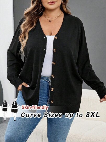 SHEIN CURVE+ 加大码黑色透明蜘蛛网印花紧身裤，万圣节服装哥特/哥特式女装/万圣节加大码/万圣节服装加大码开衫 8xl 女装 6xl 加大码女装 5xl 加大码 Xxl 女装，秋季女装/秋冬