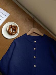 Franclia Cárdigan minimalista, versátil y elegante para mujer