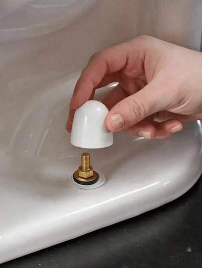 2/6pcs Elevate Decorative Covers, Bathroom Accessories, Toilet Seat Screws, And Cover