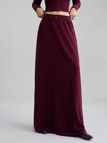 Ontre 2025 秋冬新品，百搭复古优雅商务休闲西部波西米亚风格服饰，基本款纳什维尔服装，适合复活节、圣诞节，女士纯色系带背心，都市通勤、商务休闲、婚礼宾客优雅秋冬针织裙，女士长裙