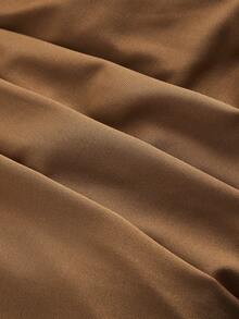 SHEIN MOD Asymmetric Hem Wrap Tie Front Camel Brown Bohemian Skirt,Western Wear Women,Vacation Outfits Woman,Hippie Western Clothes For Women,Brown Ruffle Skirt - Brown - View 4