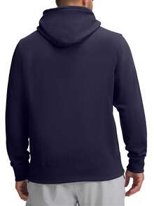 Champion Men's Casual Versatile Minimalist Drawstring Pocket Hoodie - Blue - View 2