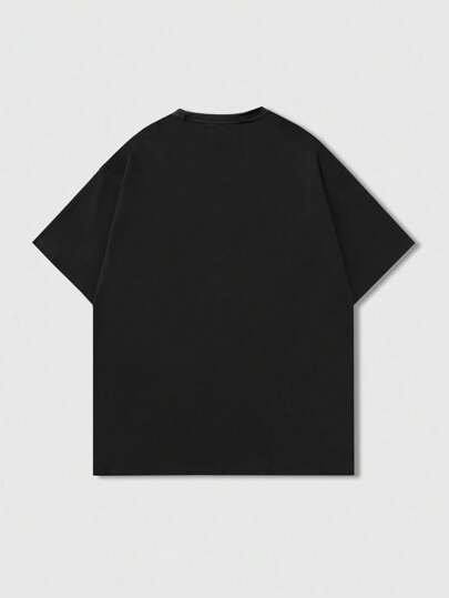 Street Life Men's Casual Graphic Print Short Sleeve T-Shirt, Summer, 2000s Style