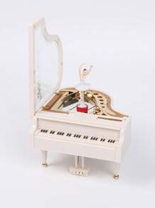 Caja de música decorativa, artículo de boda minimalista y práctico multifuncional - Blanco - Ver 12