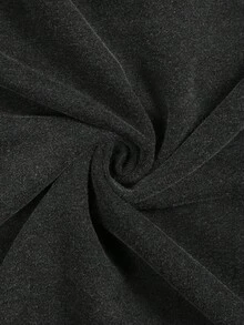 ROMWE MEN Anime Men's Acid-Washed Hooded Sweatshirt - Black - View 4