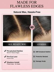 9AM Hair Brown Wear And Go Glueless Wigs Human Hair Pre Cut 26 Inch 5x6 Chocolate Brown Straight Glueless Wig Human Hair Pre Plucked Bleached Knots #4 Dark Brown Lace Closure Wigs 180 Density For Women Winter Christmas Halloween Costumes Autumn Outfits Women Fall Outfits