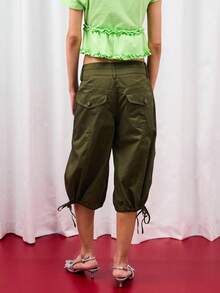 COUREZ 女裤 - 軍綠色 - 查看 3