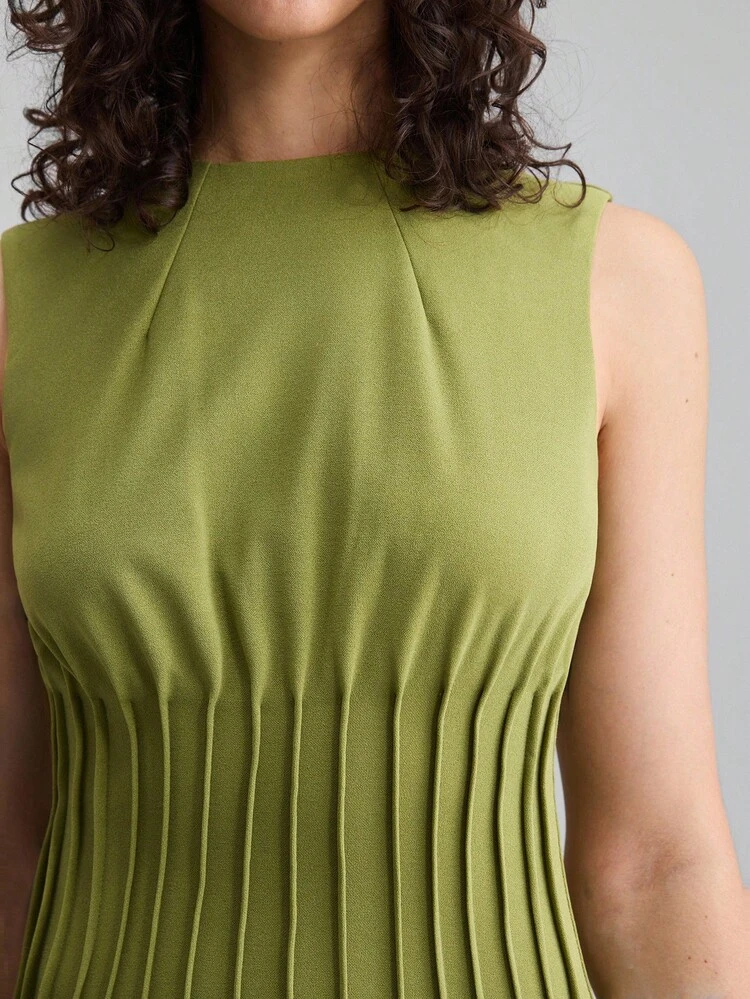 2025 New Women's Clothing, Autumn/Winter Apparel, All Season Wear, Winter Clothing, Back To School For Women, Halloween & Christmas Outfits, Women's Teacher Attire, Outgoing Wear, Night Out Dresses, Wedding Guest Dresses, Elegant Wedding Guest Gowns, Church Attire For Women, Business Casual, Elegant Solid Color Sleeveless Maxi Dress For Women, Summer Business Casual