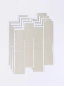 4/10 tấm ốp tường họa tiết gạch chống thấm nước 3D DIY, miếng dán tường tự dính có thể tháo rời, ốp lưng bếp phòng tắm cho bố cục lễ hội - trắng - Xem 8