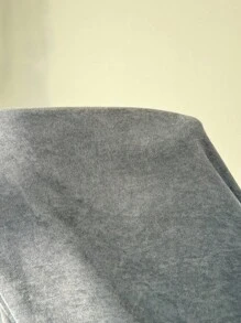 Solflare 大码女式纯色抽绳腰口袋阔腿宽松休闲裤 - 黑色 - 查看 6