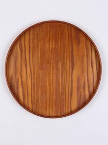 1 个木制托盘，用于盛放食物、小吃、饮料、寿司、牛排、披萨、甜点、蛋糕、面包、早餐托盘、咖啡托盘、茶托盘、熟食拼盘、厨房、圣诞礼物