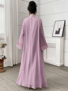 Yasmyna Abaya elegante de mujer decorada con cuentas