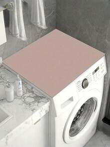 SHEIN 1 件洗衣机和烘干机罩保护垫，硅藻土洗衣机烘干机罩，适用于顶部，快干且高吸水性洗衣机和烘干机顶部保护套，粉色，袋子，组织器，存储 - 彩色 - 查看 1