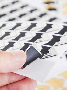 SHEIN 15 张 360 片照片角自粘贴纸，适用于 DIY 剪贴簿、相册、旅行日记、记忆簿或日记本，返校、学校用品 - 彩色 - 查看 2