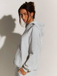 Athîral Women's Floral Embroidery Raglan Sleeve Pocket Hoodie Sweatshirt Women Hoodies Grey Hoodie Graphic Hoodies Women Women Sweatshirts Embroidered Hoodies For Women Embroidered Hoodies Women,Autumn,Winter,Fall