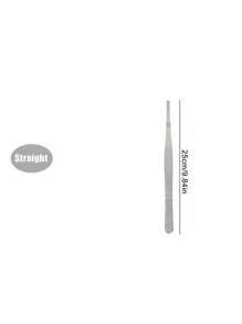 1 件直/弯不锈钢牡蛎喂食钳，用于鱼缸清洁