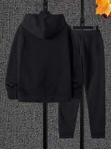 Áo nỉ ôm dáng in họa tiết phong cách Nhật Bản thường ngày bằng cotton dành cho nam - màu đen - Xem 7