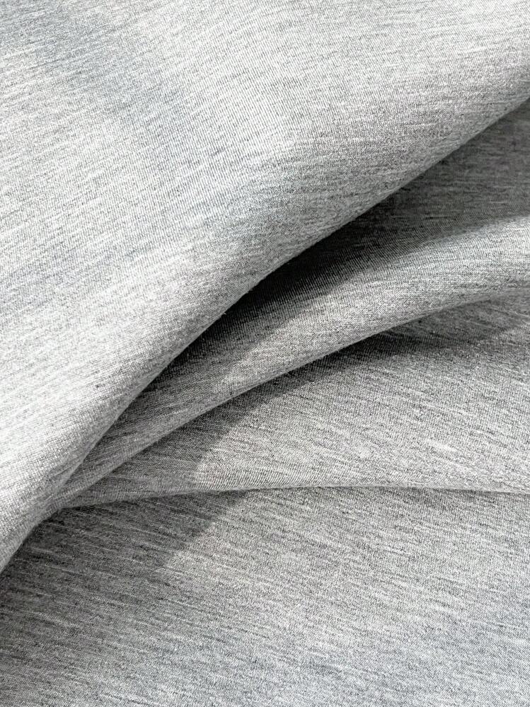 Elamini Women's Casual Minimalist Polo Collar Horse Embroidery Fitted T-Shirt + Mini Low-Waist Skirt Pants Set - Grey - View 4