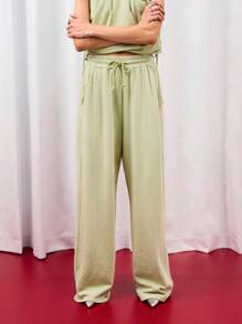 COUREZ Low Waist Oversized Washed Joggers